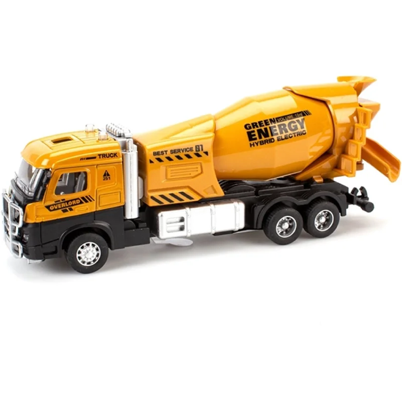 RC Monster Truck with Large - Scale Tires and a High - Torque Motor for Extreme ManeuversMagni Arbejdslastbiler Med Pull Back Lys Og Lyd Cement Mixer