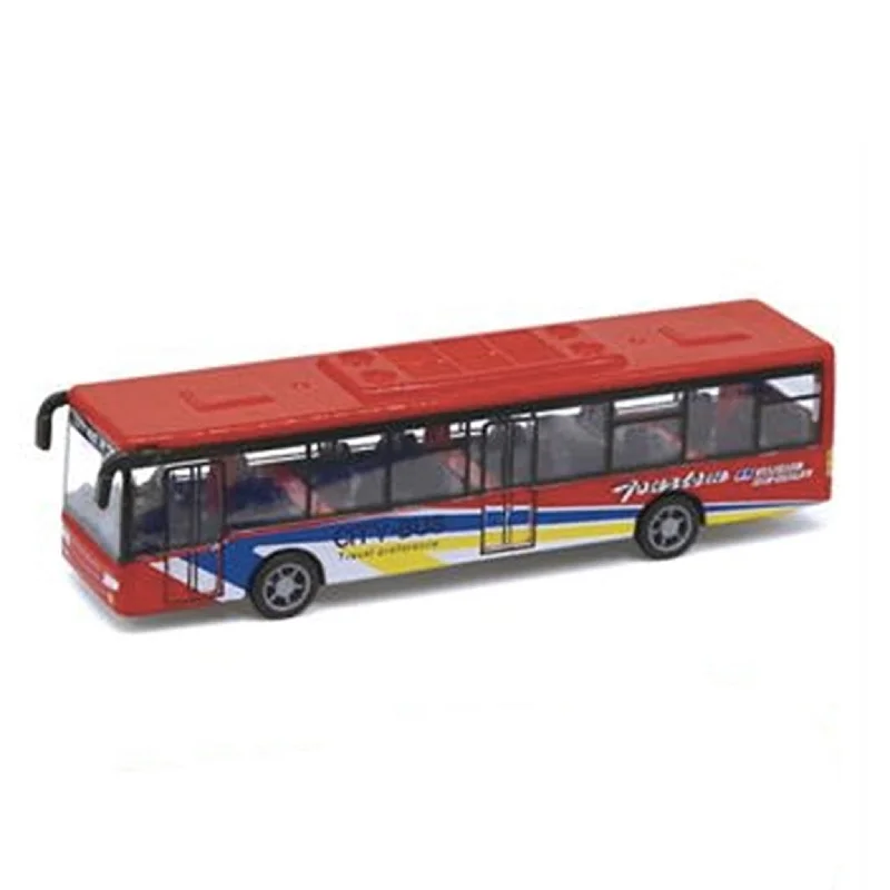 Die - Cast Model of a London Double - Decker Bus with Detailed Interior and ExteriorMagni Bus With Pull Back - Red Die - Cast Model of a London Double - Decker Bus with Detailed Interior and ExteriorMagni Bus With Pull Back - Red