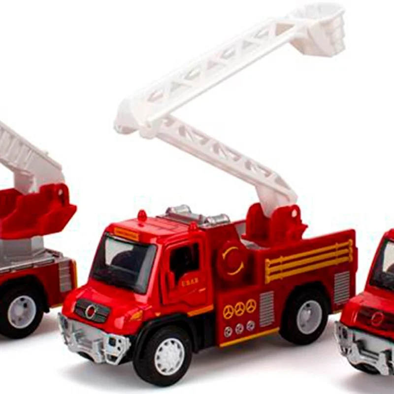 Battery - Powered Miniature Train for Indoor Home Layouts with Sound EffectsMagni Fire Truck Models With Sound And Light Two-Way Crane