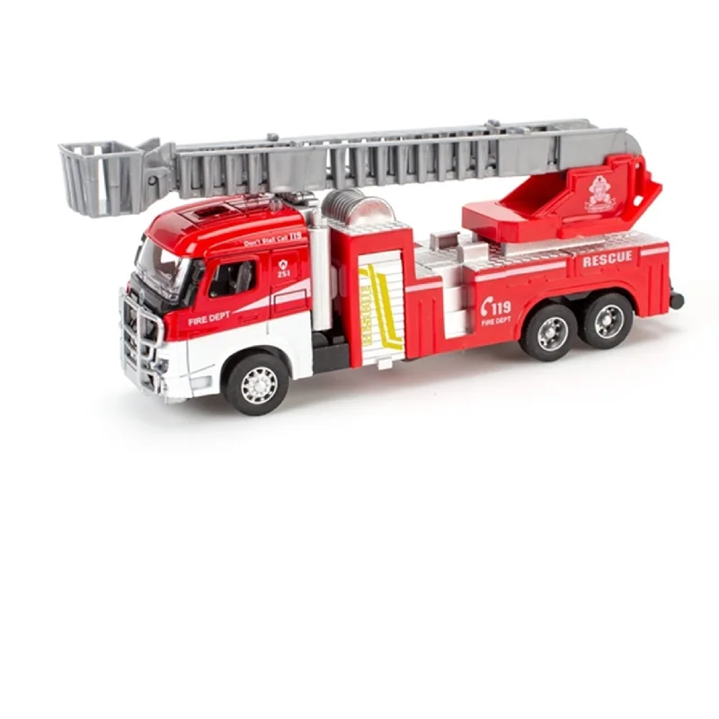 Die - Cast Model of a London Double - Decker Bus with Detailed Interior and ExteriorMagni Fire Trucks With Pull Back Light And Sound Kran