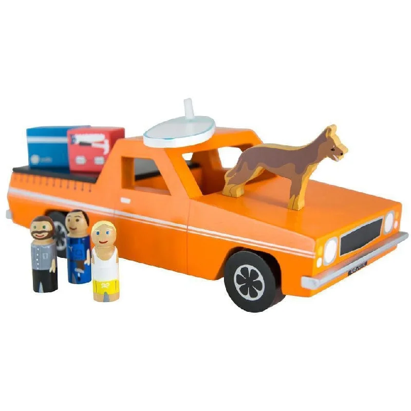 Solid Wood Construction Toy Set with Nuts, Bolts, and Tools for DIY ProjectsMake Me Iconic Toy UTE