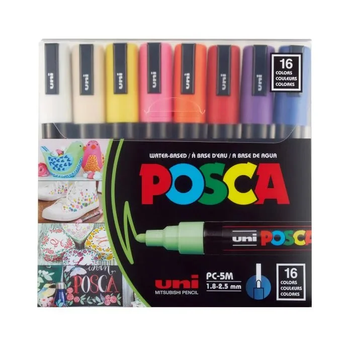 Wooden Craft Knife Handles with Replaceable Blades for Precision CutsMarker - Posca Set/16 5M