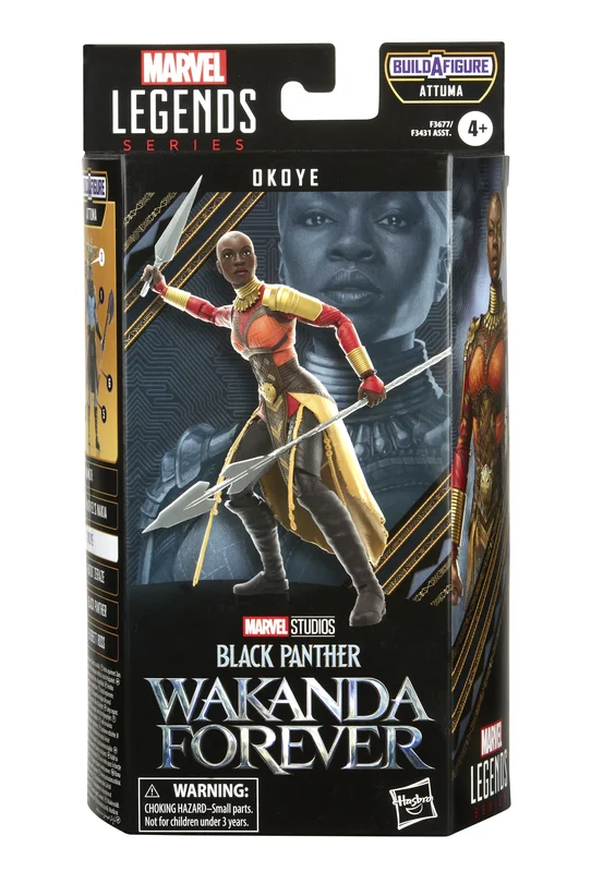 Minecraft Steve Action Figure with Crafting Table and PickaxeMarvel Black Panther 2 Legends Series Figure Okoye