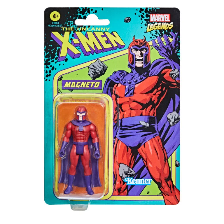 Minecraft Steve Action Figure with Crafting Table and PickaxeMarvel Legends 3.75 Inch (9cm) Retro Figure Magneto