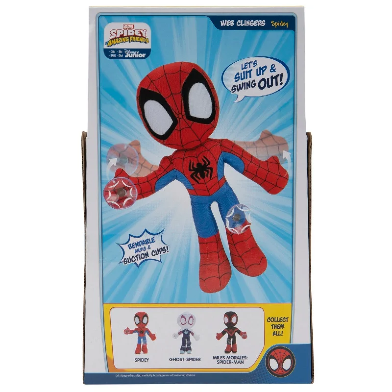 Hello Kitty Action Figure with Bow - Adorned Outfit and Miniature Sanrio ItemsMarvel Spidey and his Amazing Friends: Web Clingers 9 Soft Toy - Spidey