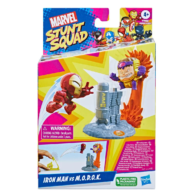 Minecraft Steve Action Figure with Crafting Table and PickaxeMarvel Stunt Squad Iron Man Vs M.O.D.O.K. Figure Set Minecraft Steve Action Figure with Crafting Table and PickaxeMarvel Stunt Squad Iron Man Vs M.O.D.O.K. Figure Set