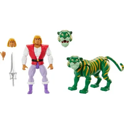 Harry Potter Harry Potter Action Figure with Hogwarts Robe and WandMasters of the Universe Cartoon Collection Prince Adam and Cringer Action Figure Set - 2pk