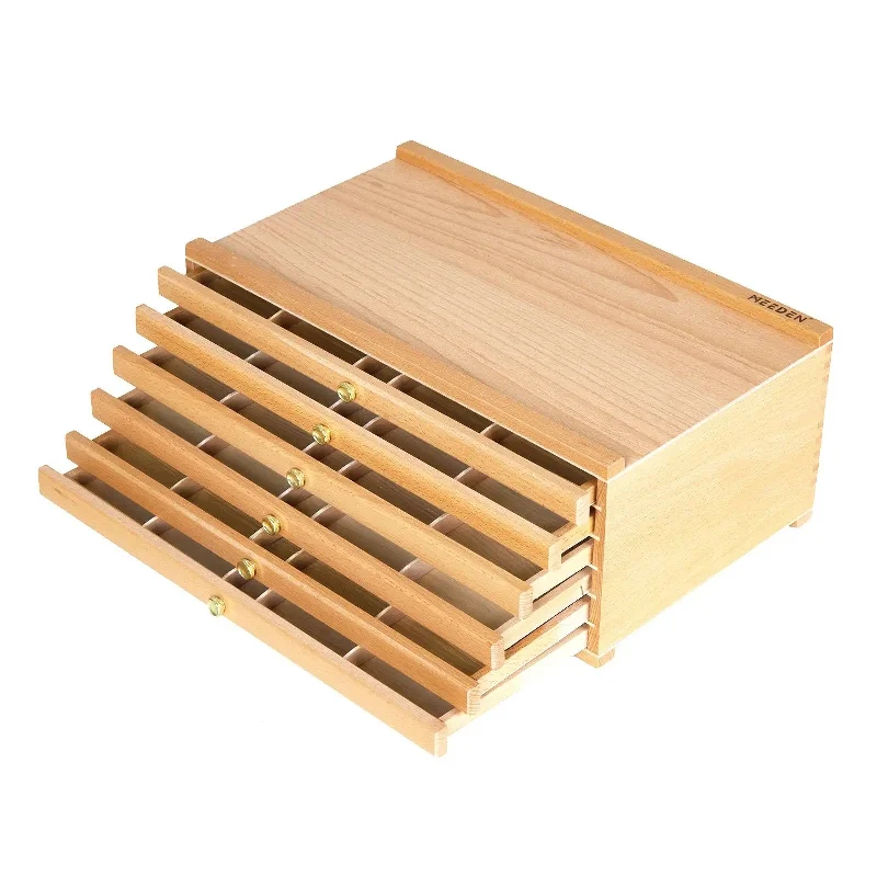 Eco - Friendly Wooden Stamp Blocks for Custom Rubber Stamping in HandicraftsMEEDEN 6-Drawer Artist Supply Storage Box