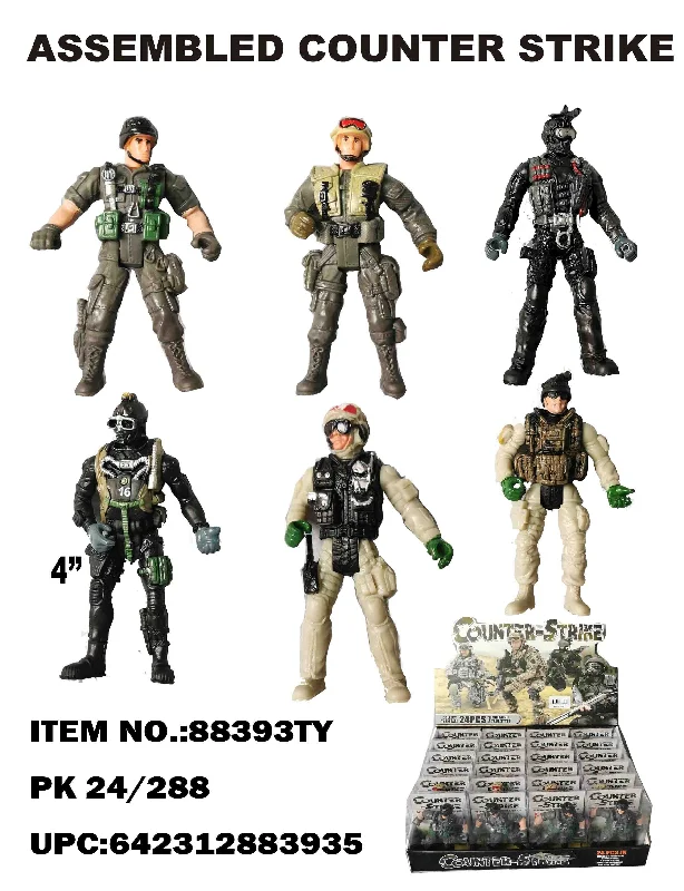 Stranger Things Eleven Action Figure with Psychic - Energy Effect and Demogorgon TargetMIMILITARY ACTION FIGURE /COUNTER-STRIKE