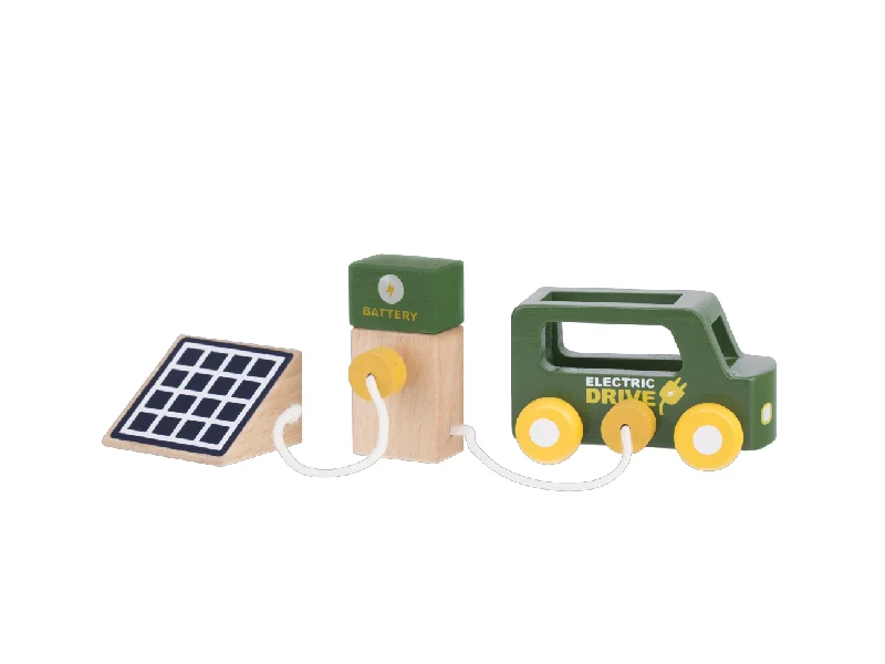 Sustainable Wood Marble Run Set with Multiple Tracks and Marble StorageMini set Electric Car Sustainable Wood Marble Run Set with Multiple Tracks and Marble StorageMini set Electric Car