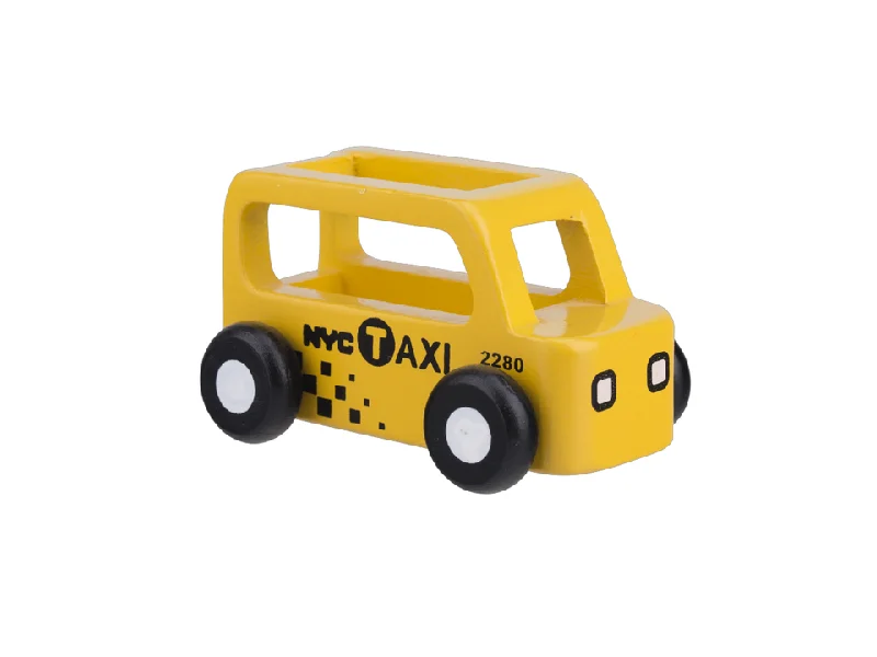 Hand - Carved Wooden Alphabet Blocks for Early Learning and Toddler DevelopmentMini Taxi - Yellow Hand - Carved Wooden Alphabet Blocks for Early Learning and Toddler DevelopmentMini Taxi - Yellow