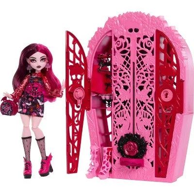 Minecraft Steve Action Figure with Crafting Table and PickaxeMonster High 12.5" Mystery Monsters Draculaura Doll with 19+ Surprises