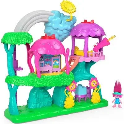 Hello Kitty Action Figure with Bow - Adorned Outfit and Miniature Sanrio ItemsFisher-Price Imaginext Trolls Lights & Sounds Rainbow Treehouse