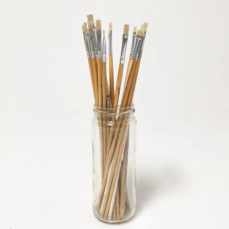 Natural Finish Wooden Scroll Bars for Displaying Traditional Chinese PaintingsPaint Brushes Kerri