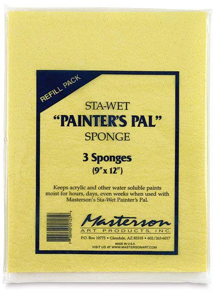 Natural Finish Wooden Picture Frames for Displaying Hand - Painted ArtworksPalette - Sta-Wet Sponge Natural Finish Wooden Picture Frames for Displaying Hand - Painted ArtworksPalette - Sta-Wet Sponge