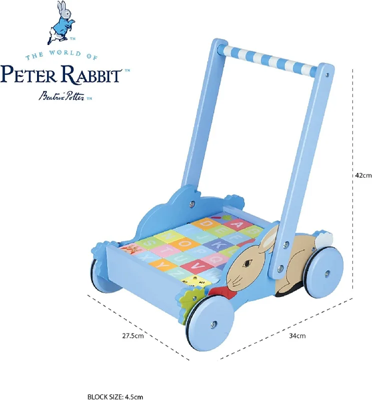 Hand - Painted Wooden Animal Figurines Set for Nursery Decor and Pretend PlayPeter Rabbit™ Block Trolley Hand - Painted Wooden Animal Figurines Set for Nursery Decor and Pretend PlayPeter Rabbit™ Block Trolley