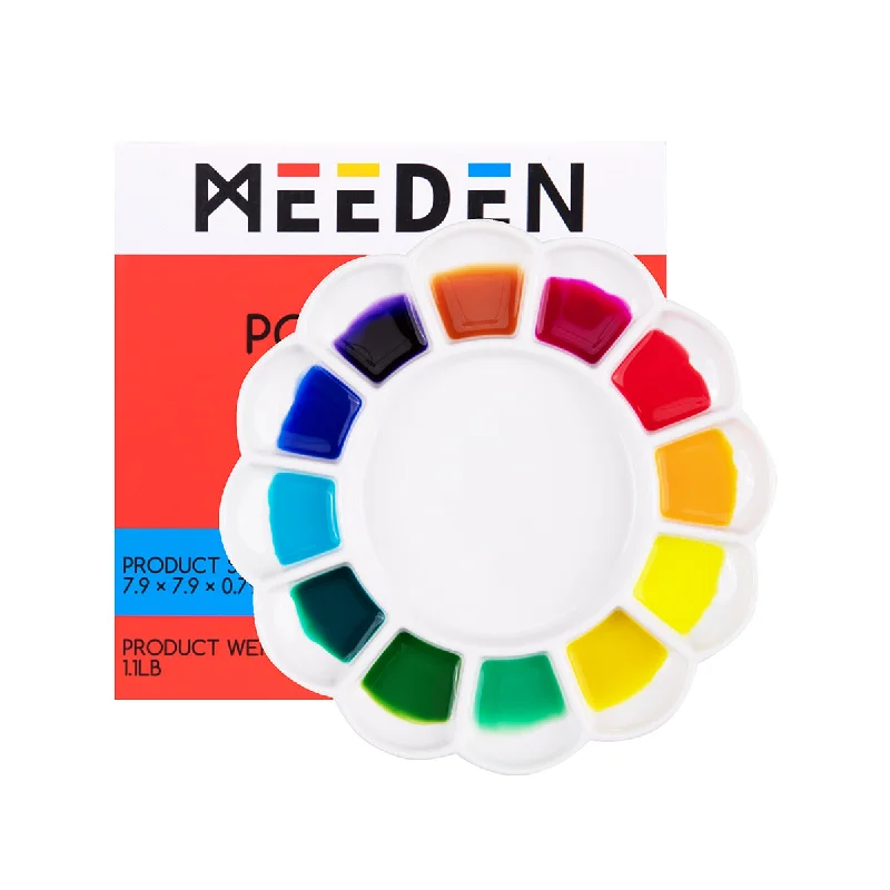 Natural Wood Bead - Stringing Boards for Jewelry - Making HandicraftsMEEDEN 12-Well Ceramic Artist Paint Palette Natural Wood Bead - Stringing Boards for Jewelry - Making HandicraftsMEEDEN 12-Well Ceramic Artist Paint Palette