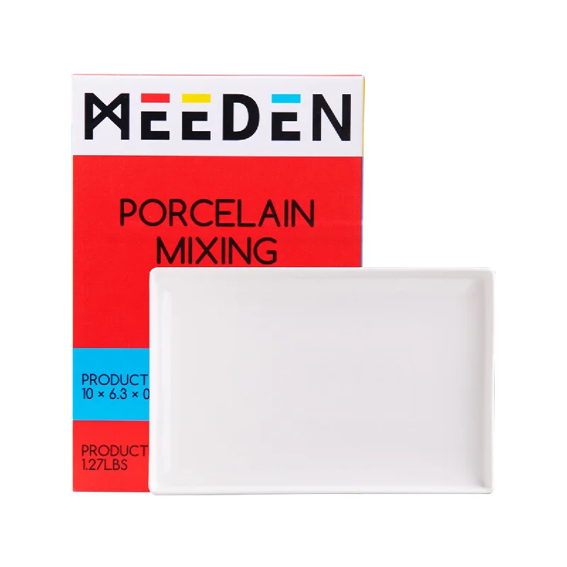 Eco - Friendly Wooden Stamp Blocks for Custom Rubber Stamping in HandicraftsMEEDEN Ceramic Tray Palette Eco - Friendly Wooden Stamp Blocks for Custom Rubber Stamping in HandicraftsMEEDEN Ceramic Tray Palette