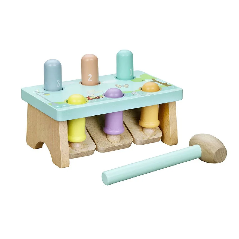Hand - Painted Wooden Animal Figurines Set for Nursery Decor and Pretend PlayPop Up Hammer Bench Hand - Painted Wooden Animal Figurines Set for Nursery Decor and Pretend PlayPop Up Hammer Bench