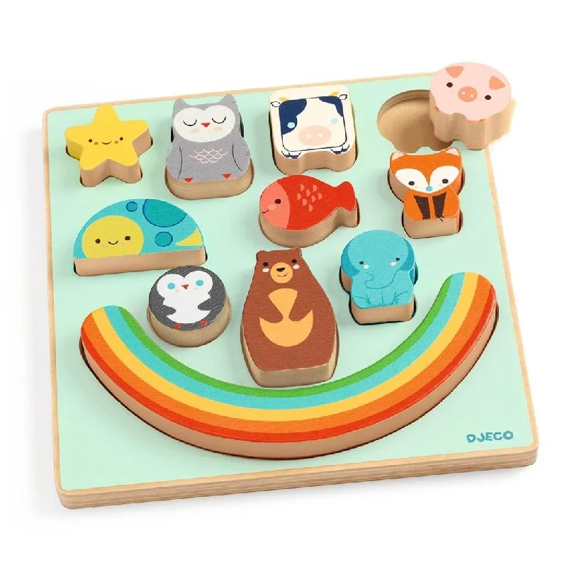 Traditional Wooden Yo - Yo with String and a Smooth Spinning Axle for Retro FunPuzz & Boom Animal Rainbow Wooden Puzzle Traditional Wooden Yo - Yo with String and a Smooth Spinning Axle for Retro FunPuzz & Boom Animal Rainbow Wooden Puzzle