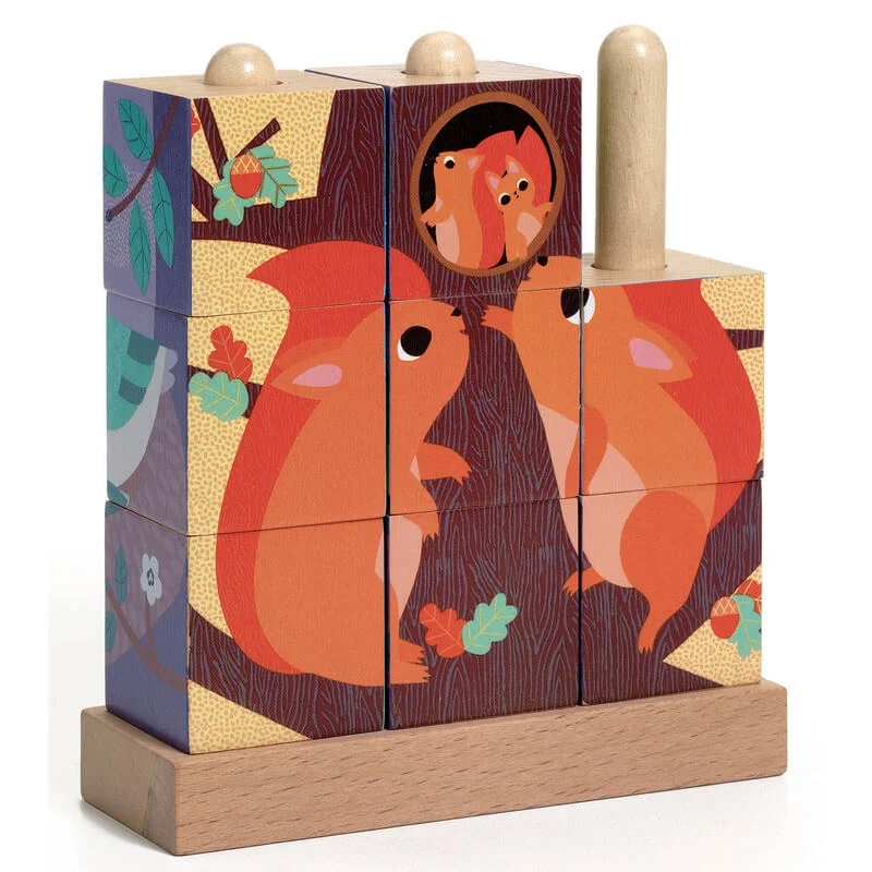 Natural Finish Wooden Pull - Along Toy Duck with Wheels for Toddler Outdoor PlayPuzz Up Forest - Boxed Wooden Puzzle Block Set by Djeco Natural Finish Wooden Pull - Along Toy Duck with Wheels for Toddler Outdoor PlayPuzz Up Forest - Boxed Wooden Puzzle Block Set by Djeco