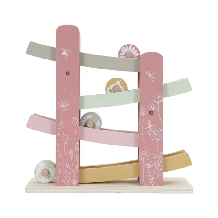 Hand - Turned Wooden Spinning Top with a Colorful Design for Classic AmusementLittle Dutch Ramp Racer - Wild Flowers Hand - Turned Wooden Spinning Top with a Colorful Design for Classic AmusementLittle Dutch Ramp Racer - Wild Flowers