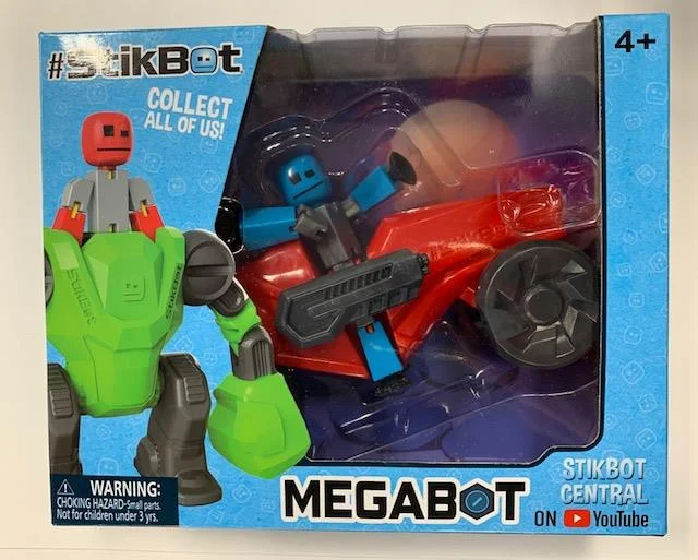 Sonic the Hedgehog Action Figure with Super - Speed Base and Ring CollectiblesStikbot Megabot Turbot Cycle