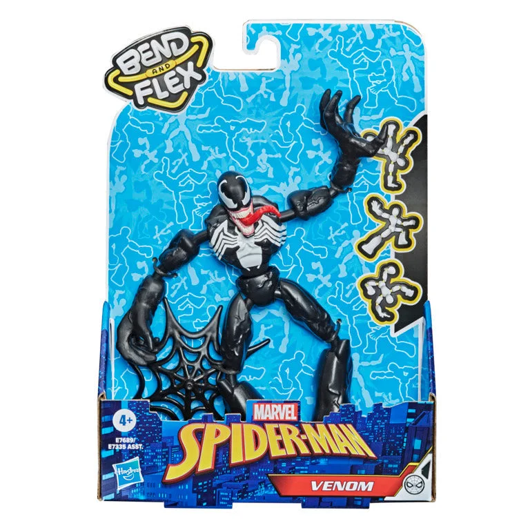 DC Super Hero Girls Wonder Woman Action Figure with Lasso of Truth and ShieldSpider-Man Bend And Flex Figure Venom