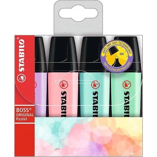 Stabilo Boss Pastel Highlighter Pen Set