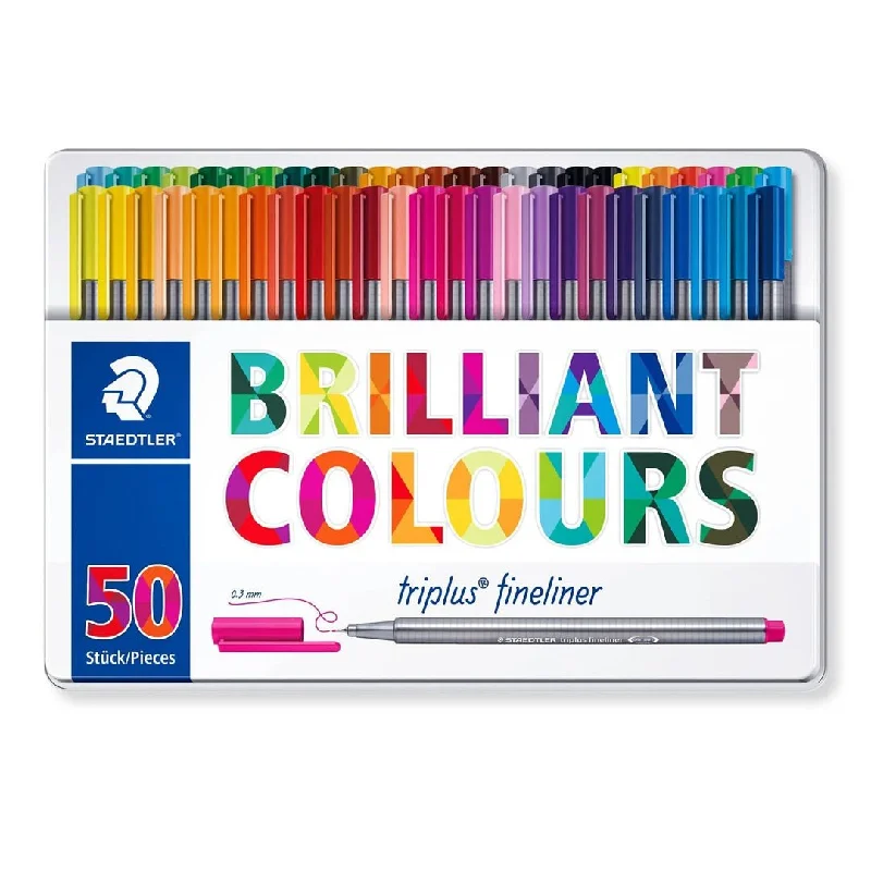 Staedtler Triplus Colour Fiber-Tip Pen Set - Pack of 50