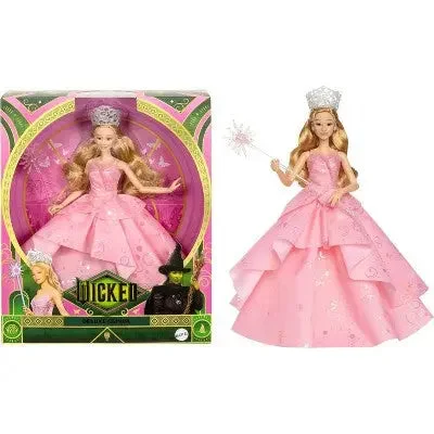 Barbie Fashionista Action Figure with Trendy Streetwear and AccessoriesUniversal Pictures Wicked Deluxe Glinda Fashion Doll & Accessories with Removable Outfit