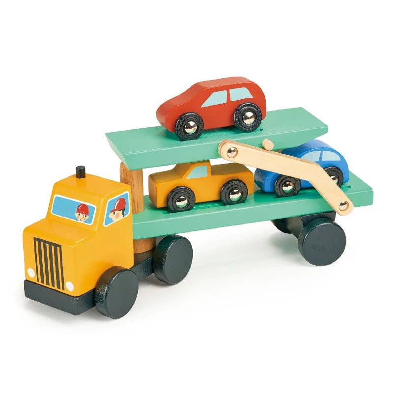 Hand - Turned Wooden Spinning Top with a Colorful Design for Classic AmusementVehicle Transporter Hand - Turned Wooden Spinning Top with a Colorful Design for Classic AmusementVehicle Transporter