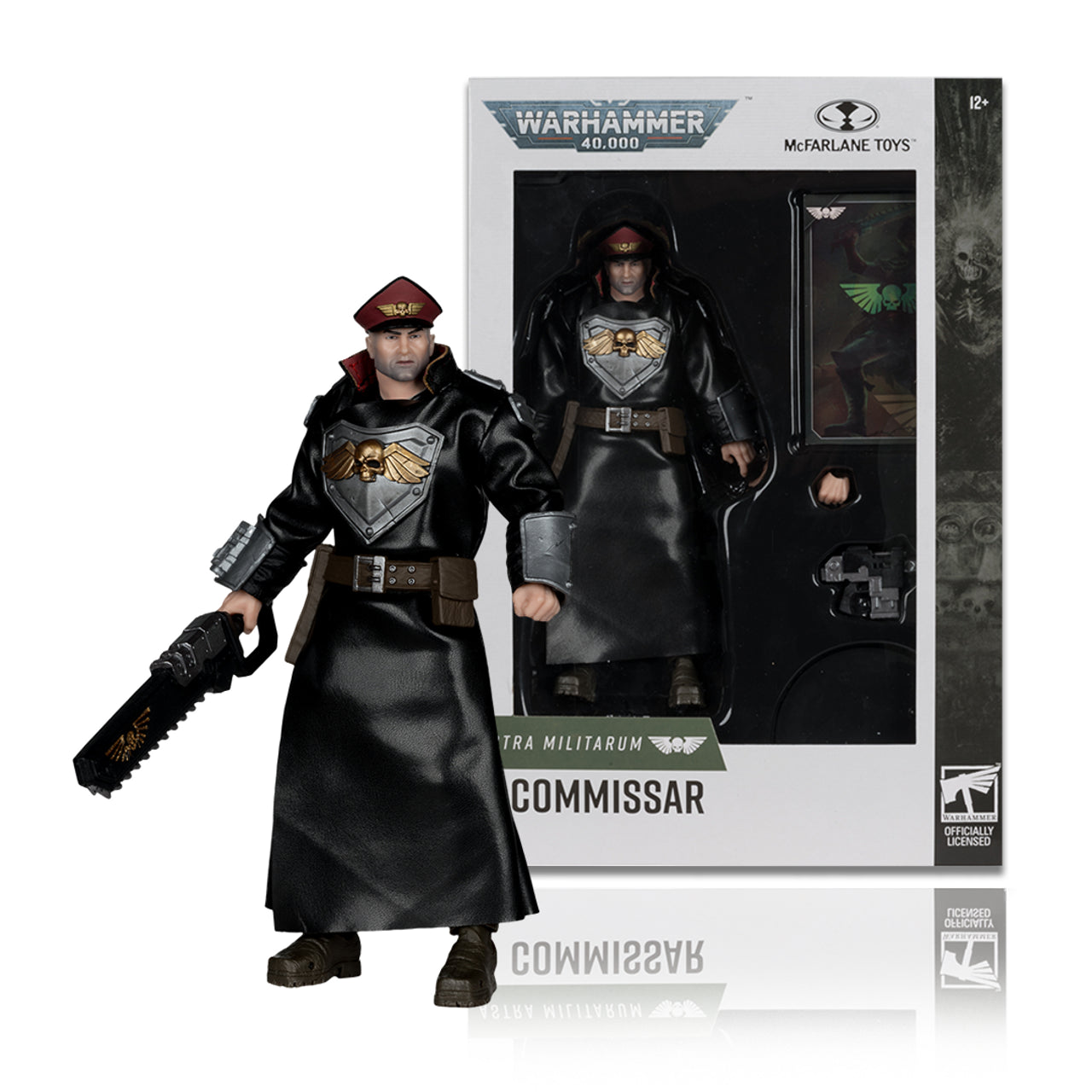 Game of Thrones Jon Snow Action Figure with Winterfell Cloak and Longclaw SwordWarhammer 40,000 Commissar: Astra Militarum 7" Inch Scale Action Figure - McFarlane Toys