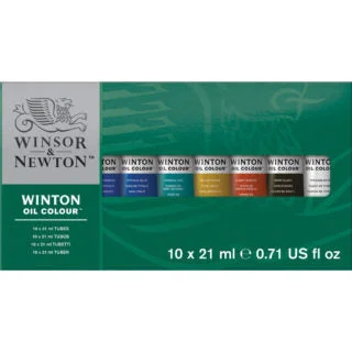 Wooden Craft Knife Handles with Replaceable Blades for Precision CutsWinsor & Newton Winton Oil Colour Paint - Basic Tube Set