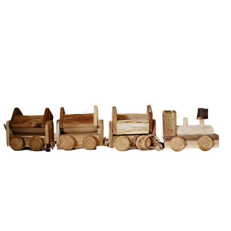 Wooden Musical Instrument Set including a Xylophone and Maracas for Little MusiciansWooden Train