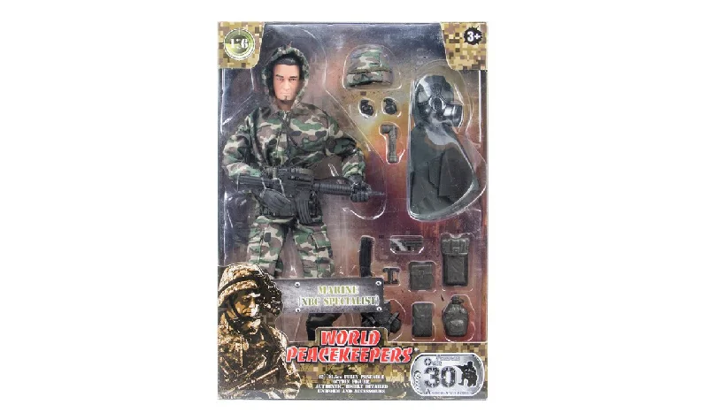 Harry Potter Harry Potter Action Figure with Hogwarts Robe and WandWorld Peacekeepers 1:6 Figure Marine (Nbc Specialist)