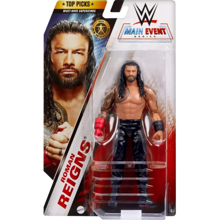 Minecraft Steve Action Figure with Crafting Table and PickaxeWWE Core Figure Top Talent Roman Reigns