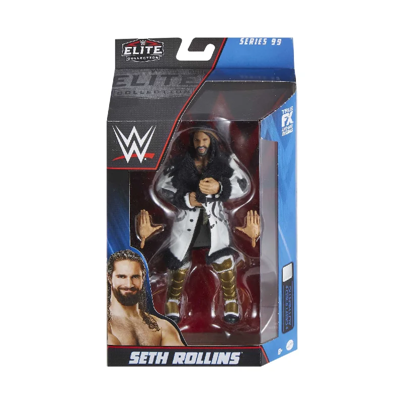 DC Comics Batman Action Figure in Classic Batsuit with Detachable Utility BeltWWE Elite Collection Figure Series 99 Seth Rollins