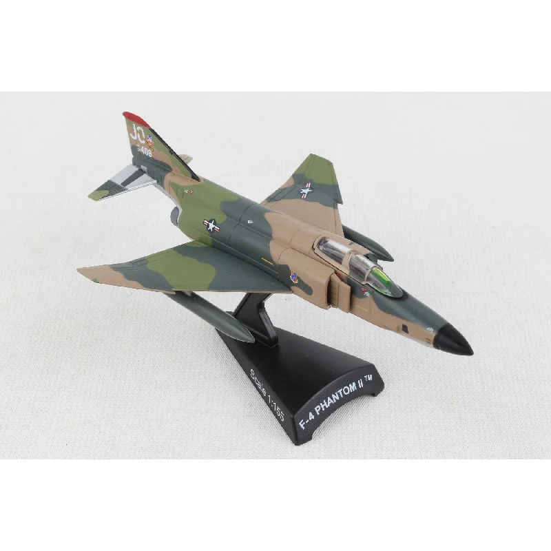 Precision - Cut Solid Wood Train Models Toys for Railway Fans1/155 F-4 Phantom II 1/155 AF-66408 Sea Camo