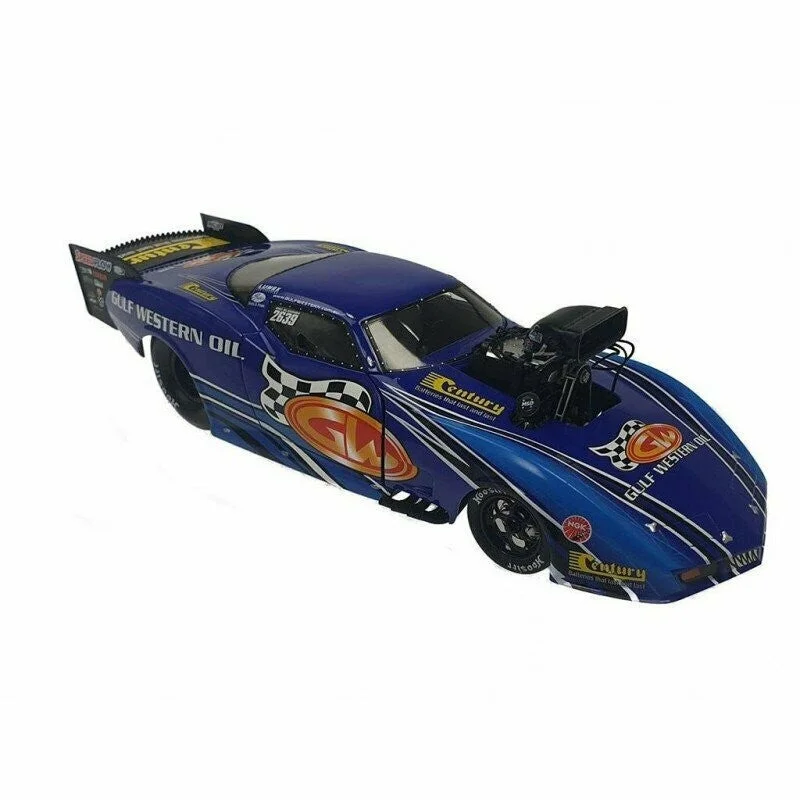 Solid Wood Historical Monument Models Toys for Educational Learning1/18 Ben Bray Pro Slammer Gulf Western Oil Corvette