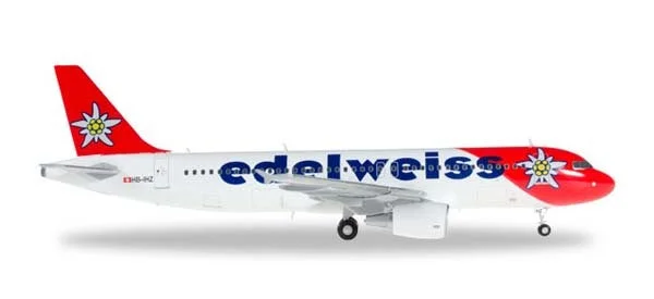 Precision - Crafted Solid Wood Bridge Models Toys for Engineering - Minded Kids1/200 A320 EdelweissAir Plastic