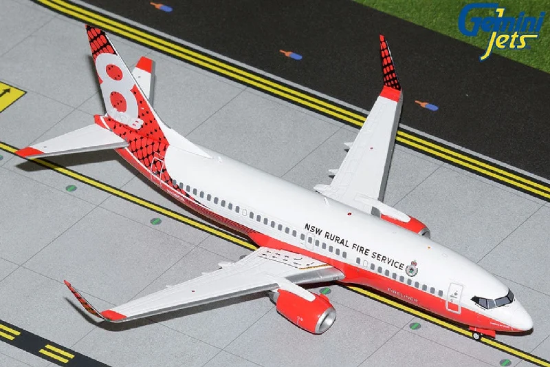 Eco - Friendly Solid Wood Robot Models Toys for STEM - Inspired Kids1/200 NSW Rural Fire Service B737300 (N138CG)