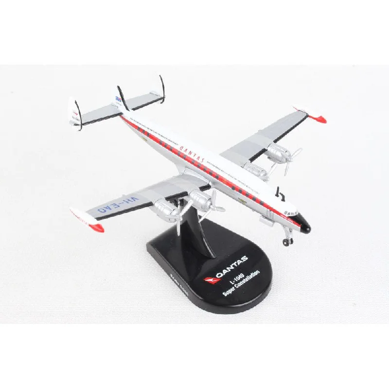 High - Quality Solid Wood Car Models Toys for Car Enthusiast Toddlers1/300 QANTAS Constellation L1049 VHEAO