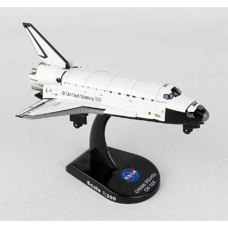 Hand - Painted Solid Wood Animal Models Toys for Nature - Loving Children1/300 Space Shuttle Atlantis OV104