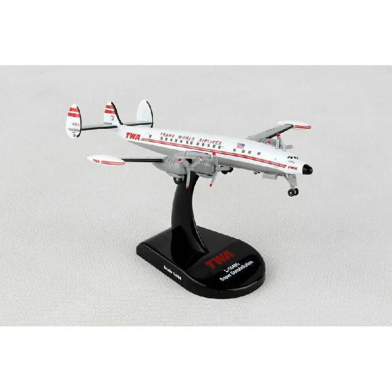 Hand - Painted Solid Wood Animal Models Toys for Nature - Loving Children1/300 Trans World Airlines Constellation L1049