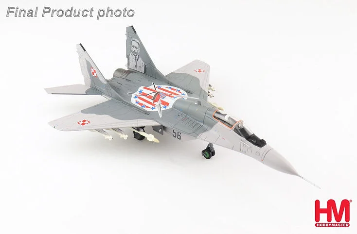 High - Grade Solid Wood Military Vehicle Models Toys for War History Buffs1/72 MiG29A Wing Cdr. Marian Pisarek No. 56 1 ELT Polish Air Force Minsk Mazowiecki AB 2016