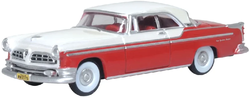 1:24 Scale Die - Cast Model of a Lamborghini Aventador SVJ with Realistic DetailsModel of the 1955 Chrysler New Yorker Deluxe Coupe St. Regis Tango Red/Platinum by Oxford at 1:87 scale.