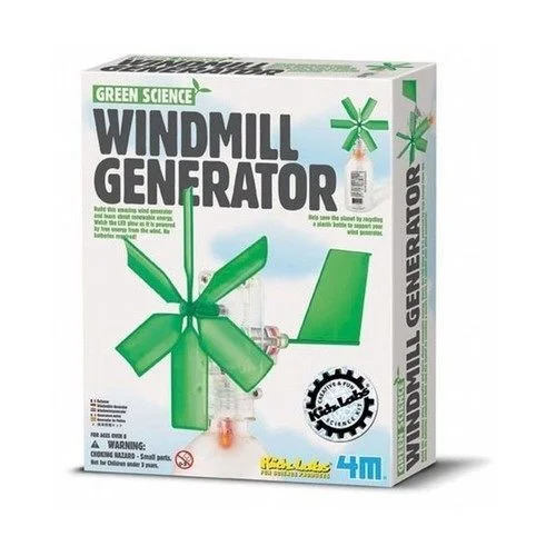 Large - Scale Solid Wood Educational Toys for Group Learning and Collaboration4M Green Science - Windmill Generator using Wind Energy