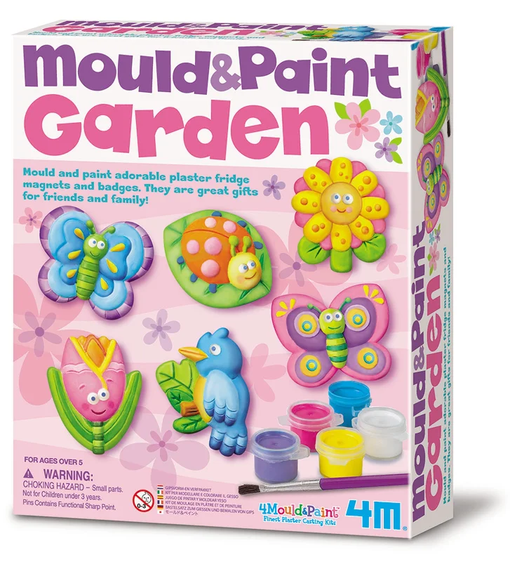 Hand - Painted Wooden Educational Toys in a Historical and Cultural Theme4M - Mould & Paint - Garden