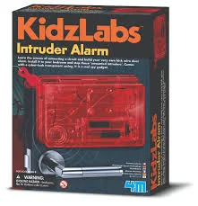 High - Quality Solid Wood Educational Toys for Developing Fine Motor Skills in Kids4M Spy Science - Intruder Alarm